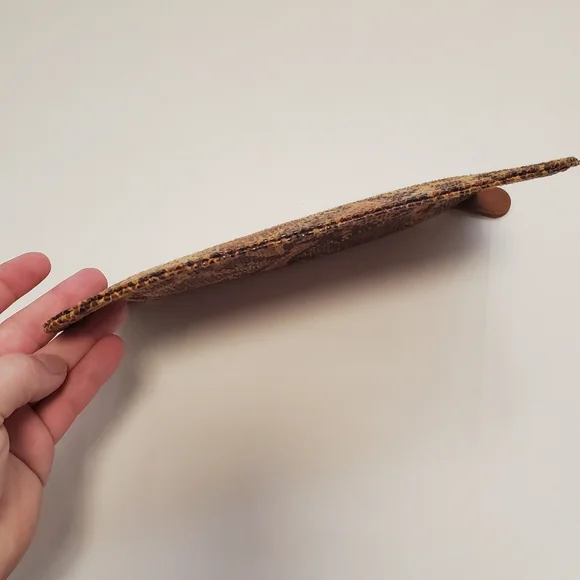 Women's Travel Makeup Bag with Zipper Small Snake Print Clean - Picture 5 of 7